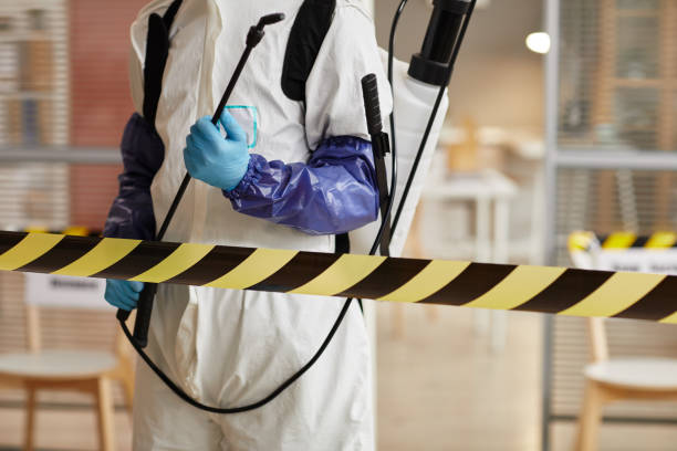 Professional Biohazard Cleanup technician working in Bishop, GA
